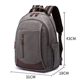 Foto 3 | Mochila De Lona Para Computadora, Moderna Y Ligera - Venta Internacional.