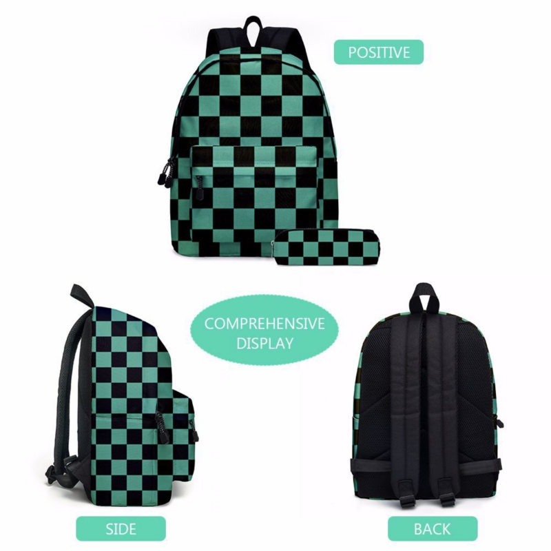 Foto 5 pulgar | Mochila Anime Kimetsu No Yaiba Kamado Nezuko Para Estudiantes - Venta Internacional.