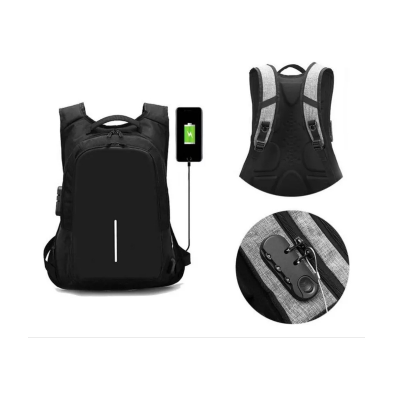 Foto 3 pulgar | Mochila Impermeable Urbana Con Soporte Usb Antirrobo Para Portátil - Venta Internacional.