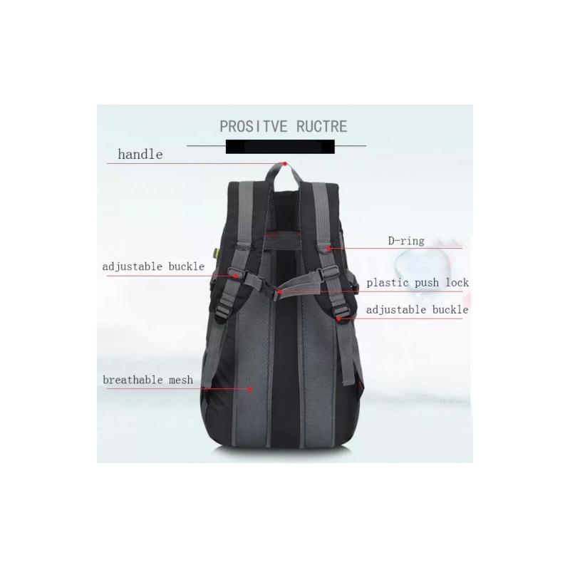 Foto 7 pulgar | Mochila De Viaje De 39 Litros Para Excursiones De Senderismo Con Bolsillo Para Portátil - Venta Internacional.