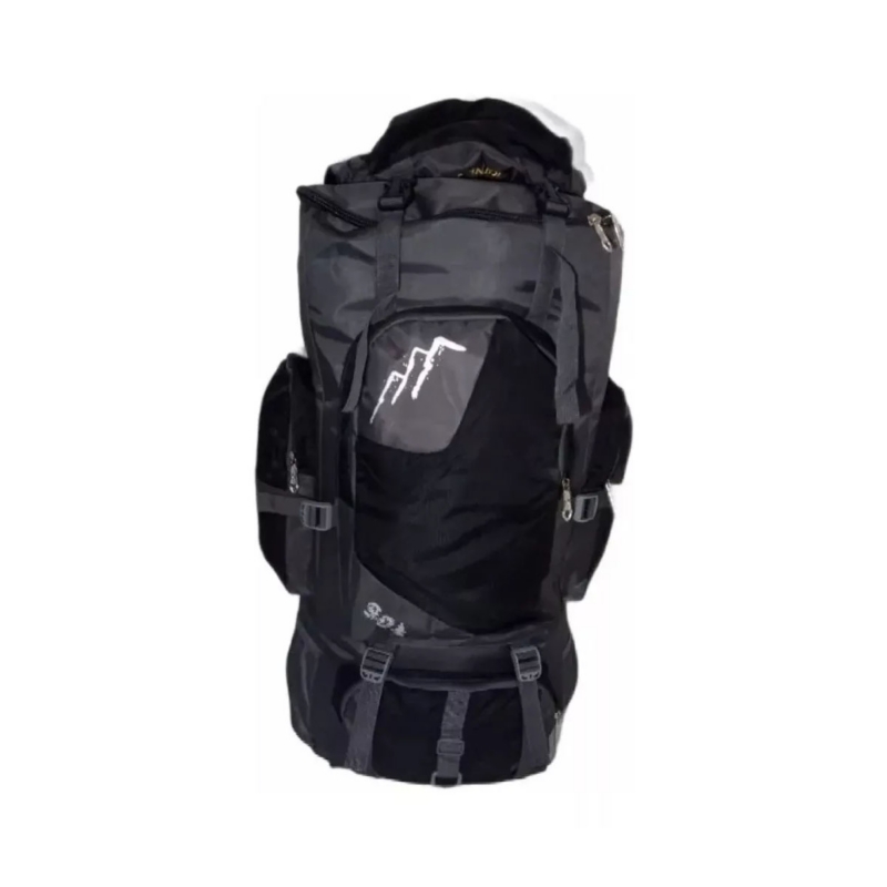Foto 2 pulgar | Mochila De Viaje Impermeable De Poliéster Para Acampar De 90 Litros, Color Negro - Venta Internacional.