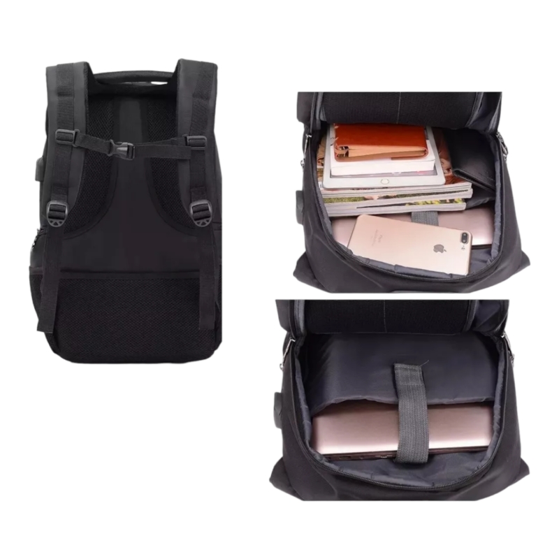 Foto 4 pulgar | Mochila Antirrobo Con Cierre De Seguridad Para Portátil Usb - Venta Internacional.