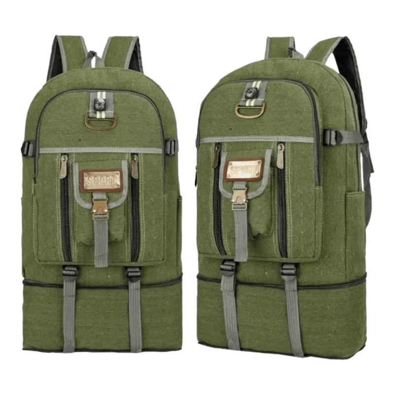Foto 3 pulgar | Mochila Canvas Vintage Senderismo Travel 50l - Venta Internacional.