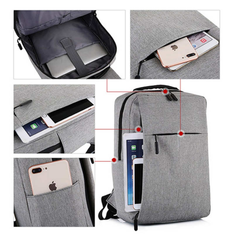 Foto 6 pulgar | Mochila Impermeable Para Portátil De 32 Litros Con Puerto Usb Gris, 44 X 31 X 5 Cm - Venta Internacional.