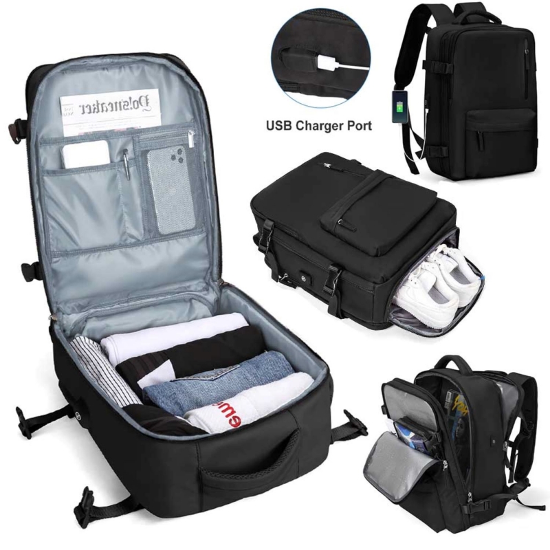 Foto 1 | Mochila De Viaje Impermeable Antirrobo Con Puerto Usb - Venta Internacional.