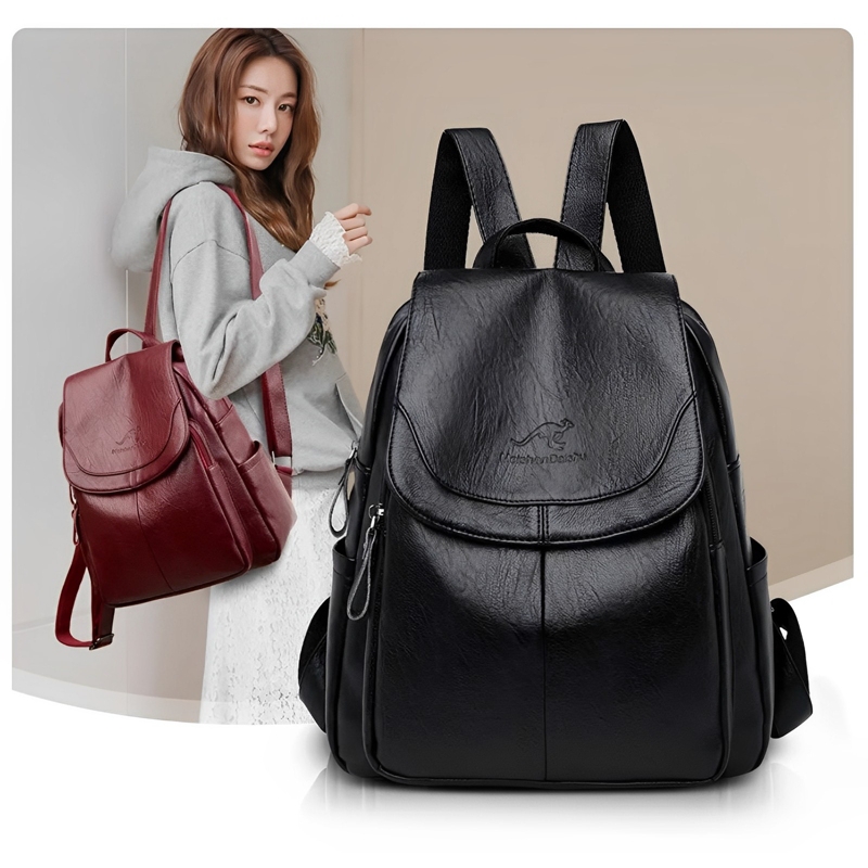 Foto 4 pulgar | Mochila De Piel Sintética De Tamaño Mediano, Hermosa Y Funcional - Venta Internacional.