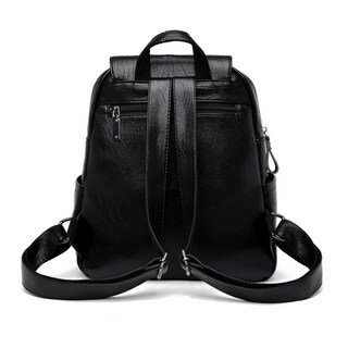 Foto 6 | Mochila De Piel Sintética De Tamaño Mediano, Hermosa Y Funcional - Venta Internacional.