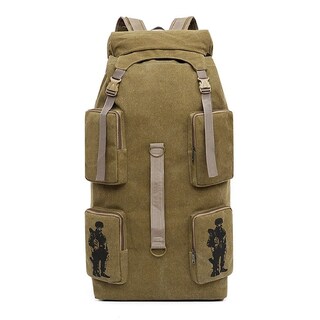 Foto 1 | Mochila Tactica Large Canvas 80l Para Senderismo Al Aire Libre - M23 - Venta Internacional.