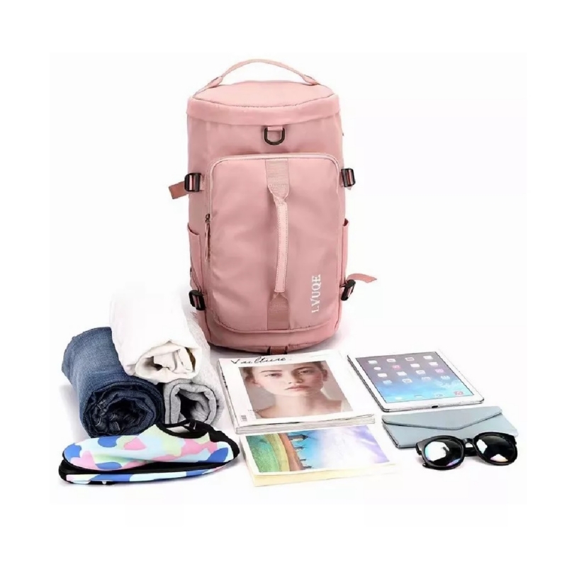 Foto 3 pulgar | Mochila Impermeable De Viaje Deportiva De Tela Oxford Rosa - Venta Internacional.