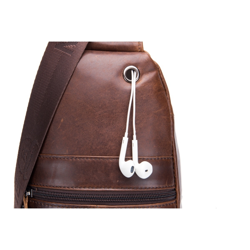 Foto 5 | Bolso De Mano Vintage De Cuero Con Forma De Bandolera Bullcaptain Xb110 - Venta Internacional.