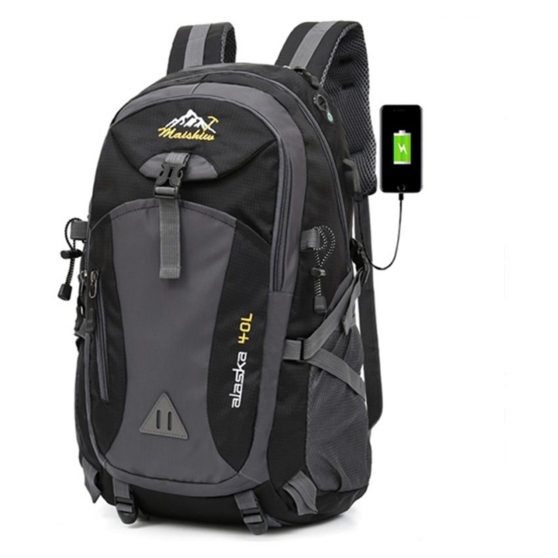 Foto 2 pulgar | Mochila Suutoop 002 Impermeable 40l Con Puerto Usb - Negra - Venta Internacional.