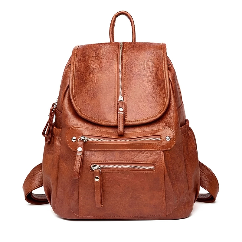 Foto 1 | Mochila De Piel Sintética De Gran Tamaño, Hermosa Y Elegante - Venta Internacional.