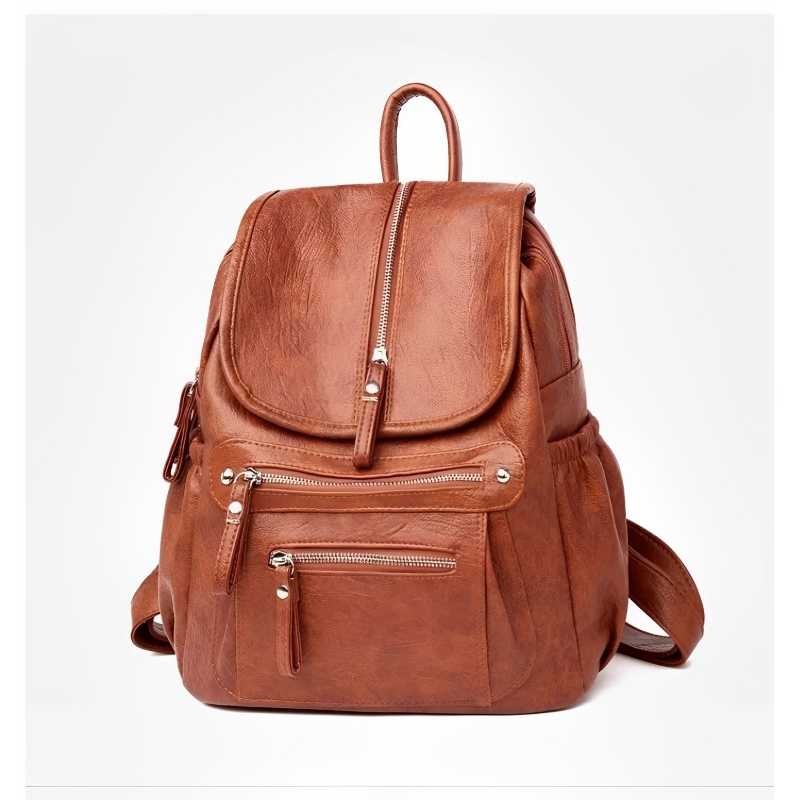 Foto 5 pulgar | Mochila De Piel Sintética De Gran Tamaño, Hermosa Y Elegante - Venta Internacional.