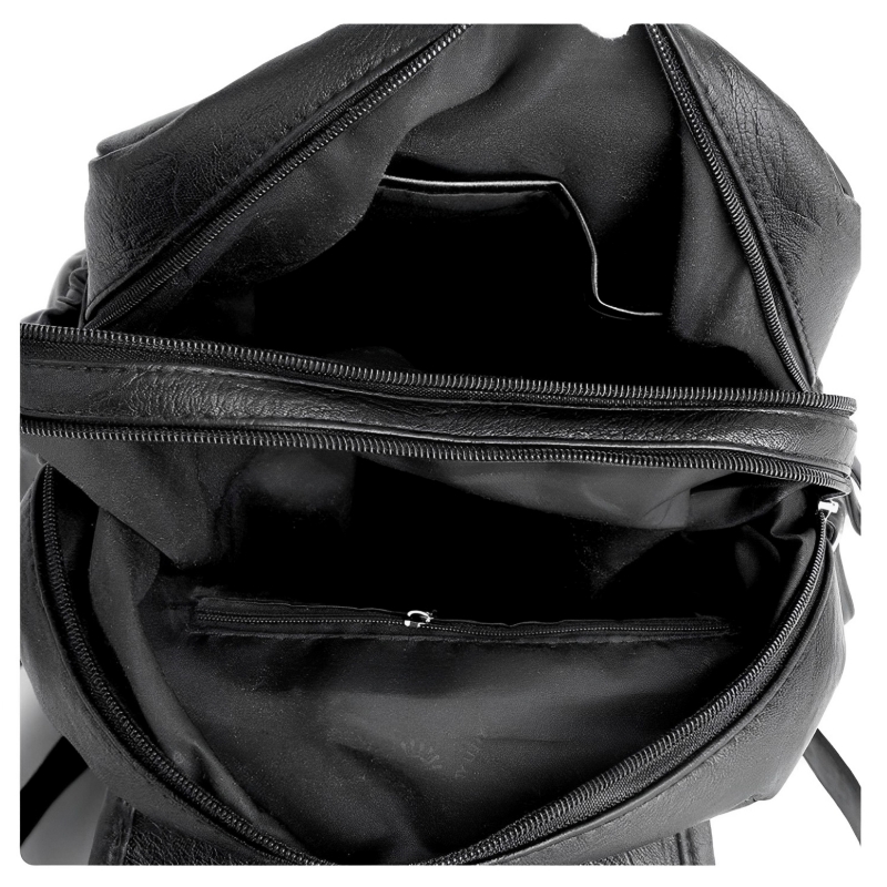 Foto 7 pulgar | Mochila De Piel Sintética De Gran Tamaño, Hermosa Y Elegante - Venta Internacional.