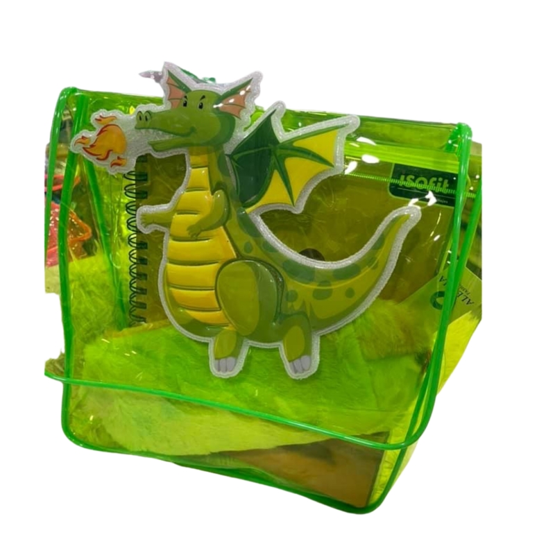 Foto 2 pulgar | Mochila Kawaii Tipo Unicornio Y Dragón De Plástico Transparente - Venta Internacional.