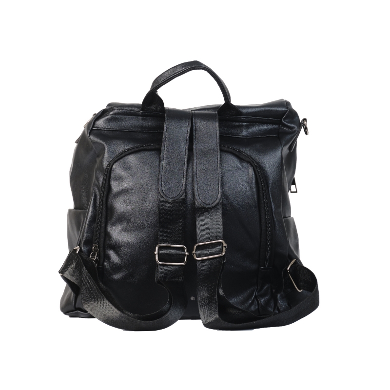 Foto 3 pulgar | Mochila Antirrobo De Piel Sintética Negra Para Mujer - Venta Internacional.