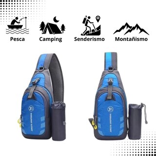 Foto 3 | Mochila Cross Bandolier Banana Waterproof Sport Gris - Venta Internacional.