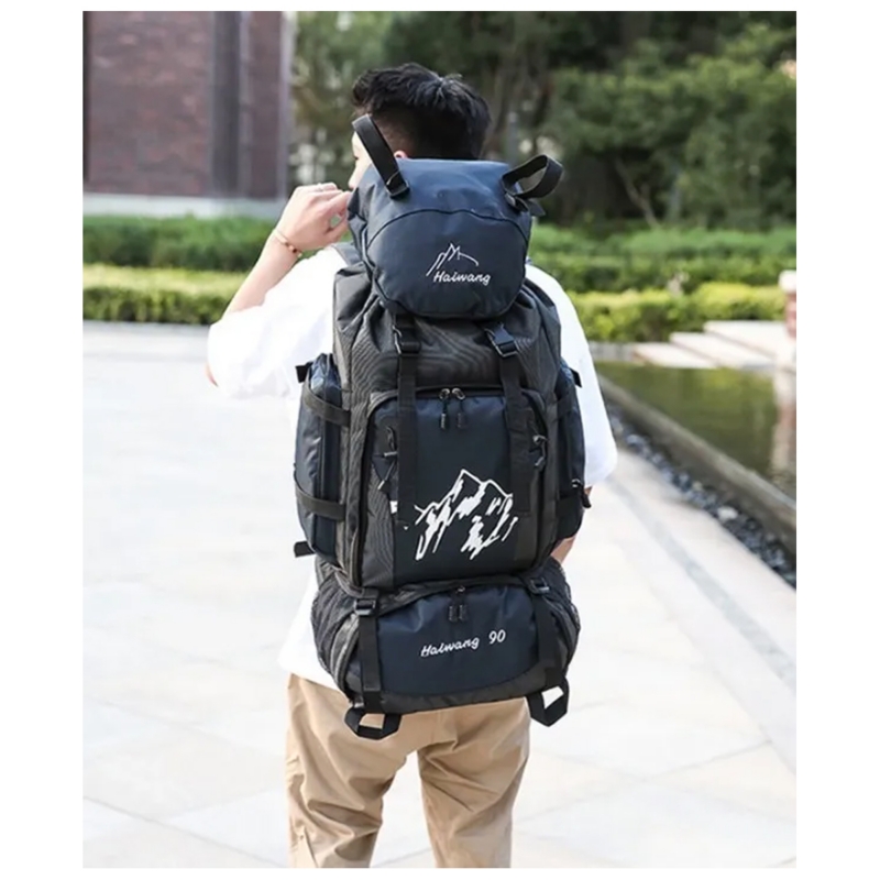 Foto 5 pulgar | Mochila De Camping Unisex Resistente Al Agua De 90 Litros - Venta Internacional.