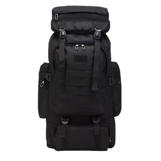 Foto 1 | Mochila Impermeable Para Acampar, Senderismo, 80 L, Color Negro, Estilo Militar - Venta Internacional.