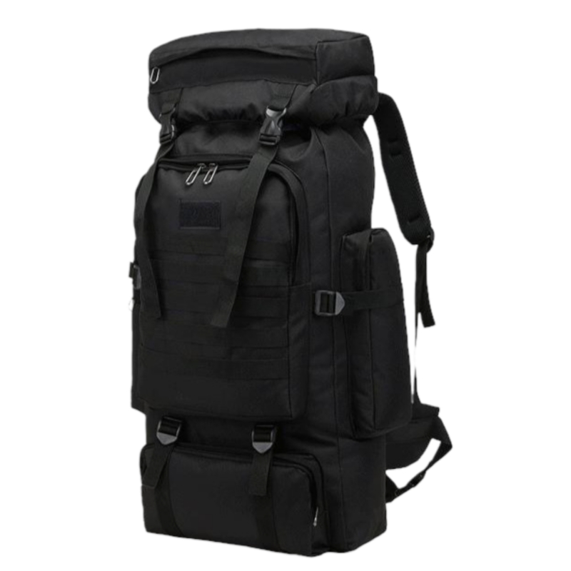 Foto 3 pulgar | Mochila Impermeable Para Acampar, Senderismo, 80 L, Color Negro, Estilo Militar - Venta Internacional.