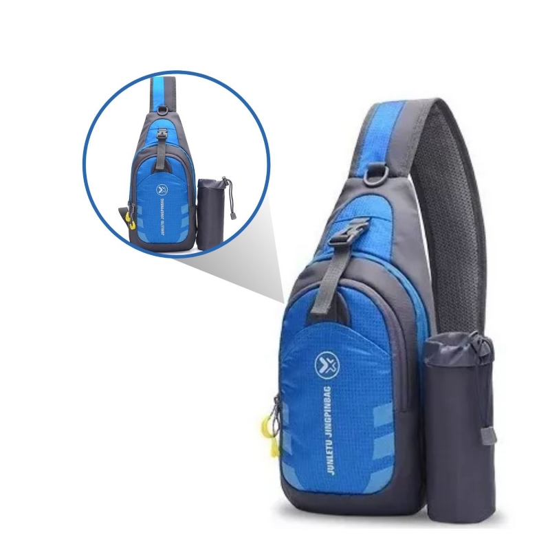 Foto 2 pulgar | Mochila Banano Cross Bandolier Impermeable Azul - Venta Internacional.