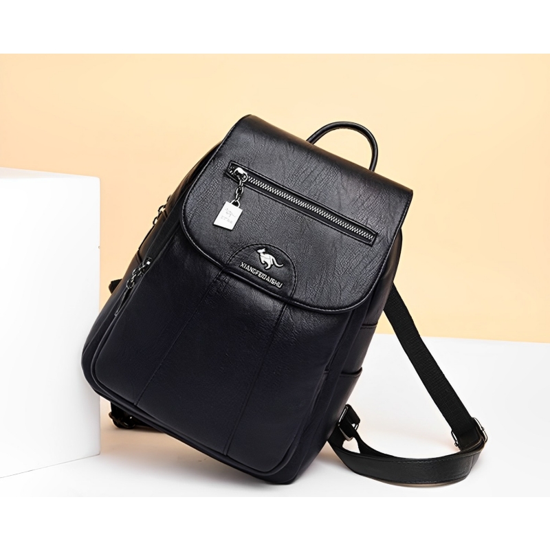 Foto 4 pulgar | Mochila De Piel Sintética De Hermoso Diseño, Tamaño Mediano - Venta Internacional.