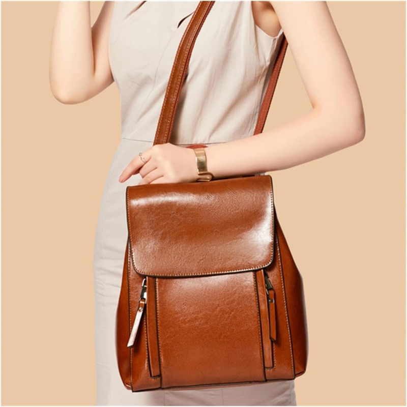 Foto 2 pulgar | Mochila De Piel Vintage Para Mujer - Venta Internacional.