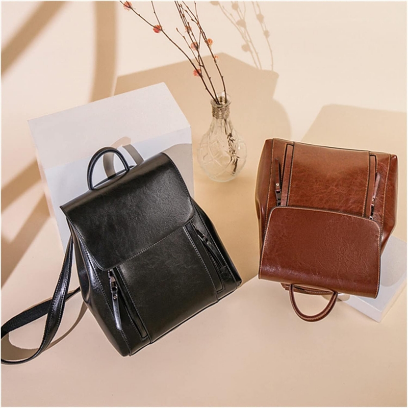 Foto 2 | Mochila De Piel Vintage Para Mujer - Venta Internacional.