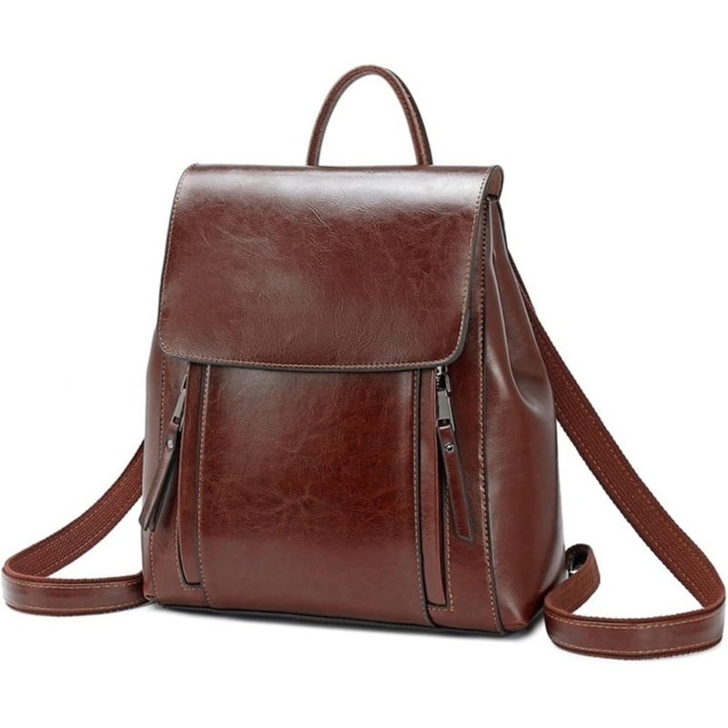 Foto 4 pulgar | Mochila De Piel Vintage Para Mujer - Venta Internacional.
