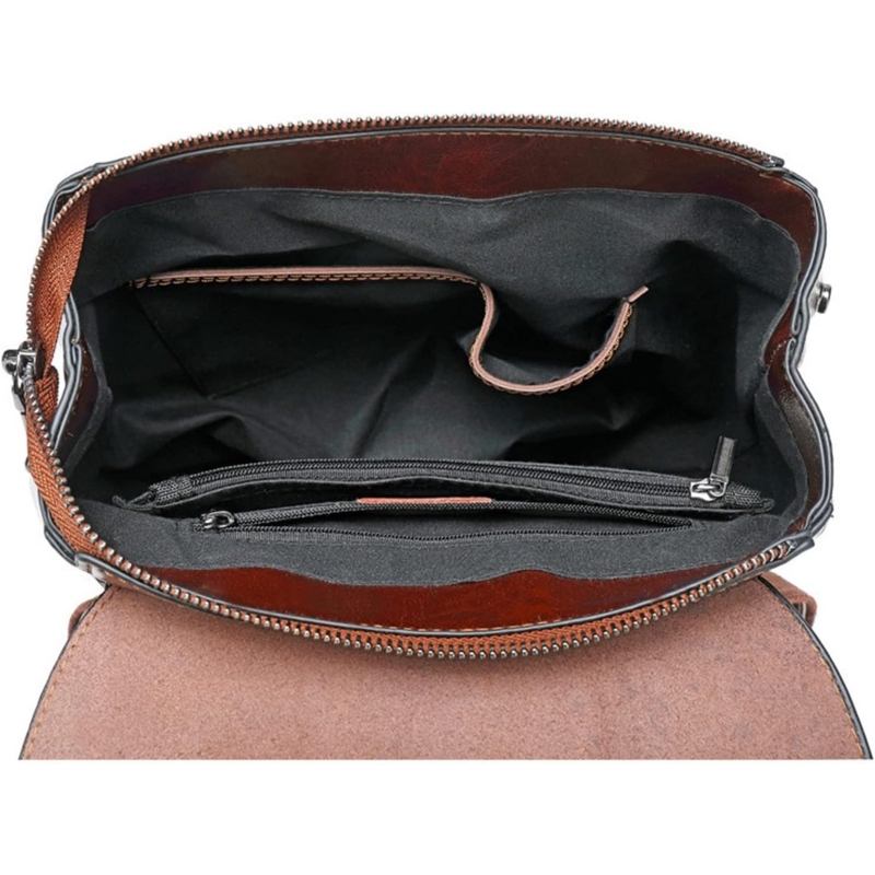 Foto 5 pulgar | Mochila De Piel Vintage Para Mujer - Venta Internacional.