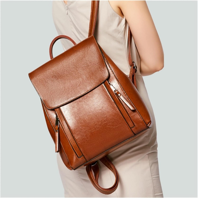 Foto 6 pulgar | Mochila De Piel Vintage Para Mujer - Venta Internacional.