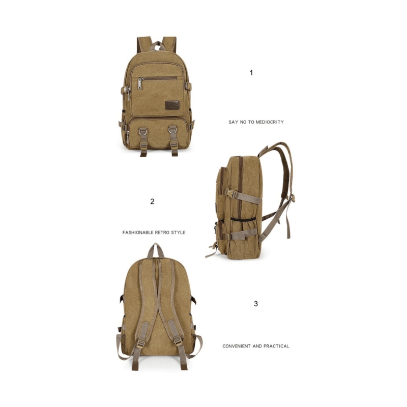Foto 4 | Mochila Urban Canvas 20l Impermeable Para Viajes Y Senderismo M64 - Venta Internacional.