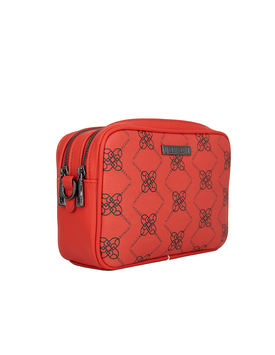 Foto 4 pulgar | Bandolera Crossbody Boroni Rojo Con Correa Ajustable.