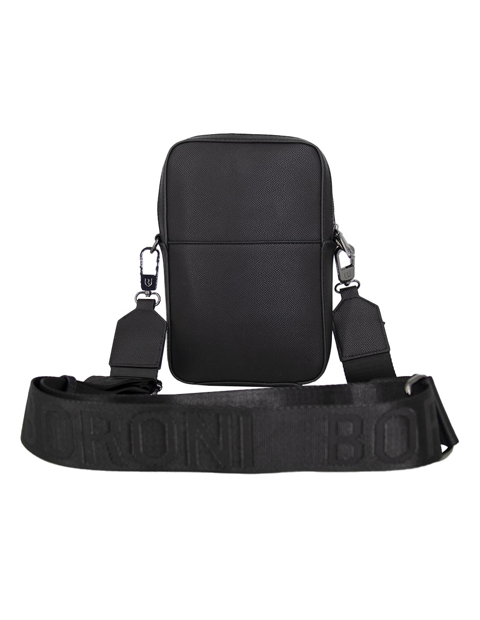 Foto 5 pulgar | Bandolera Crossbody Boroni Negro Con Correa Ajustable.