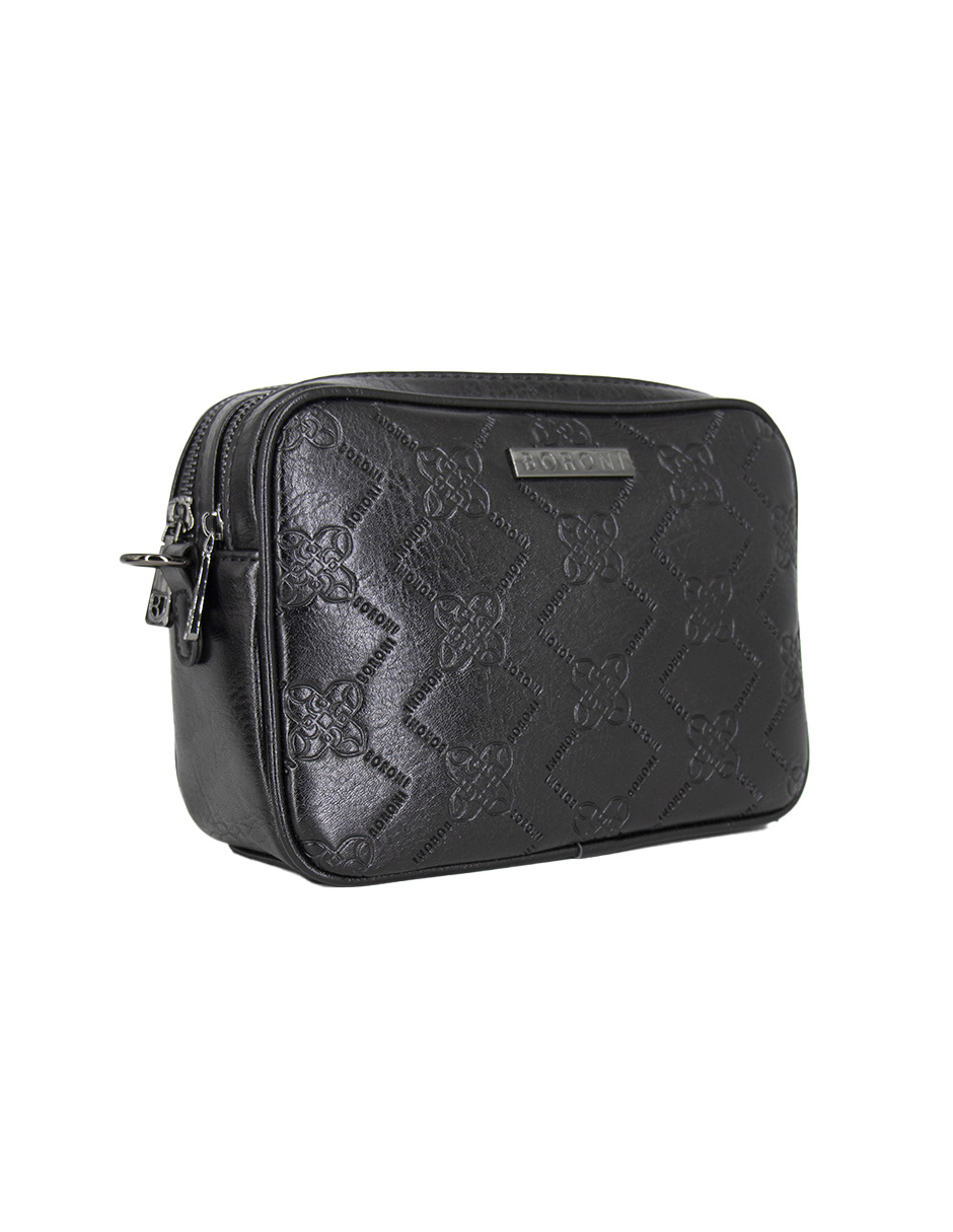 Foto 4 pulgar | Bandolera Crossbody Boroni Negro Con Correa Ajustable.