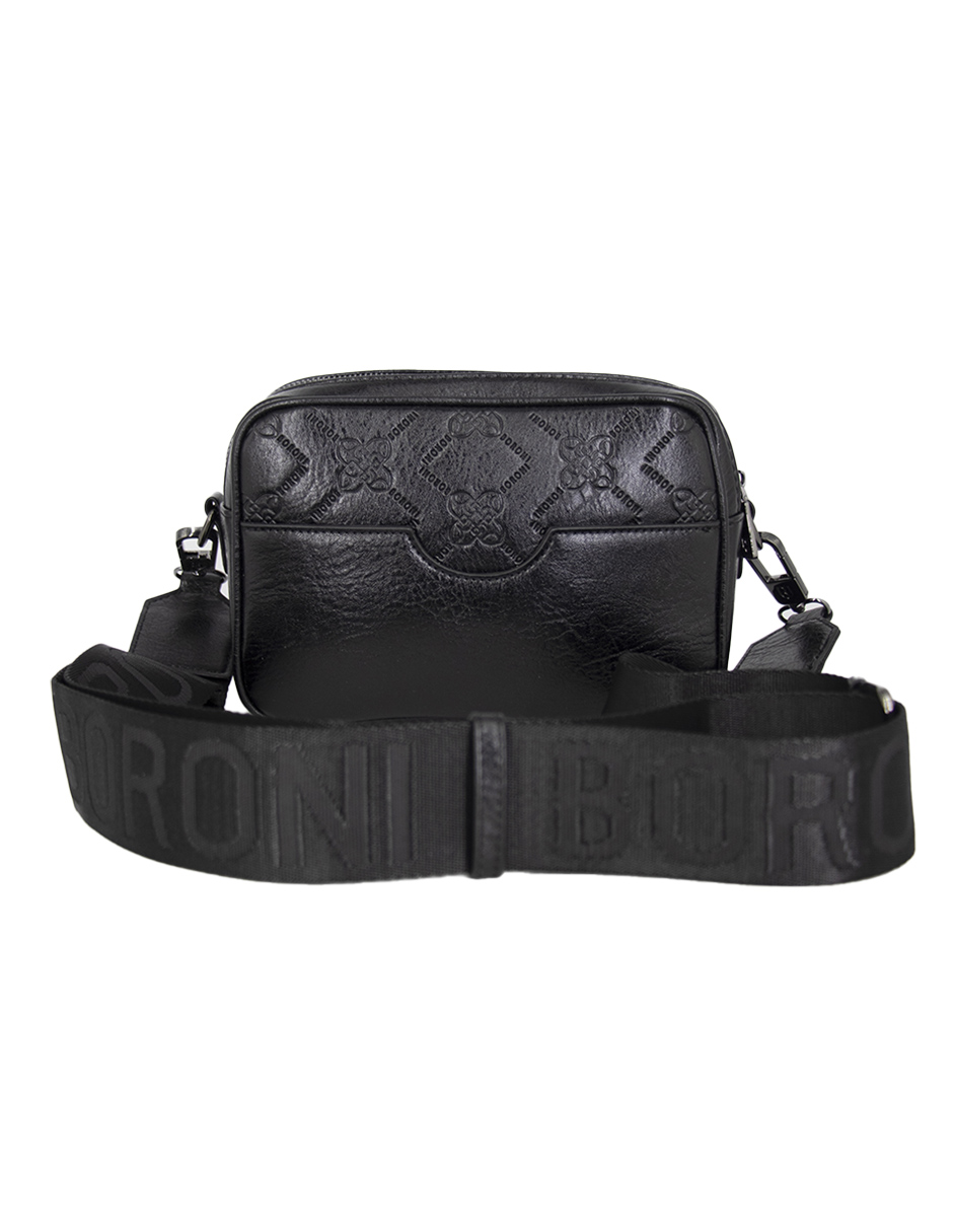 Foto 5 pulgar | Bandolera Crossbody Boroni Negro Con Correa Ajustable.