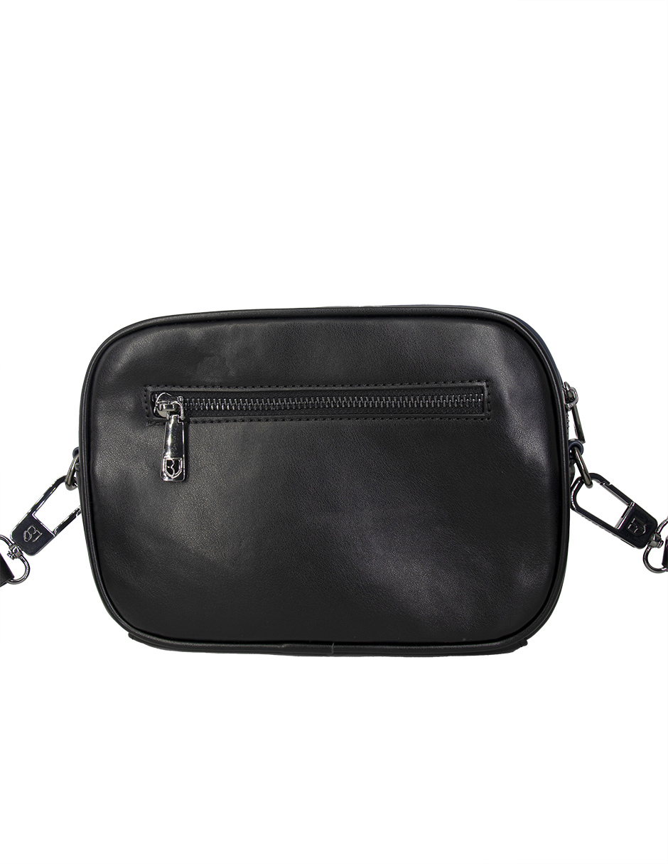 Foto 5 | Bandolera Crossbody Boroni Negro/índigocon Correa Ajustable.