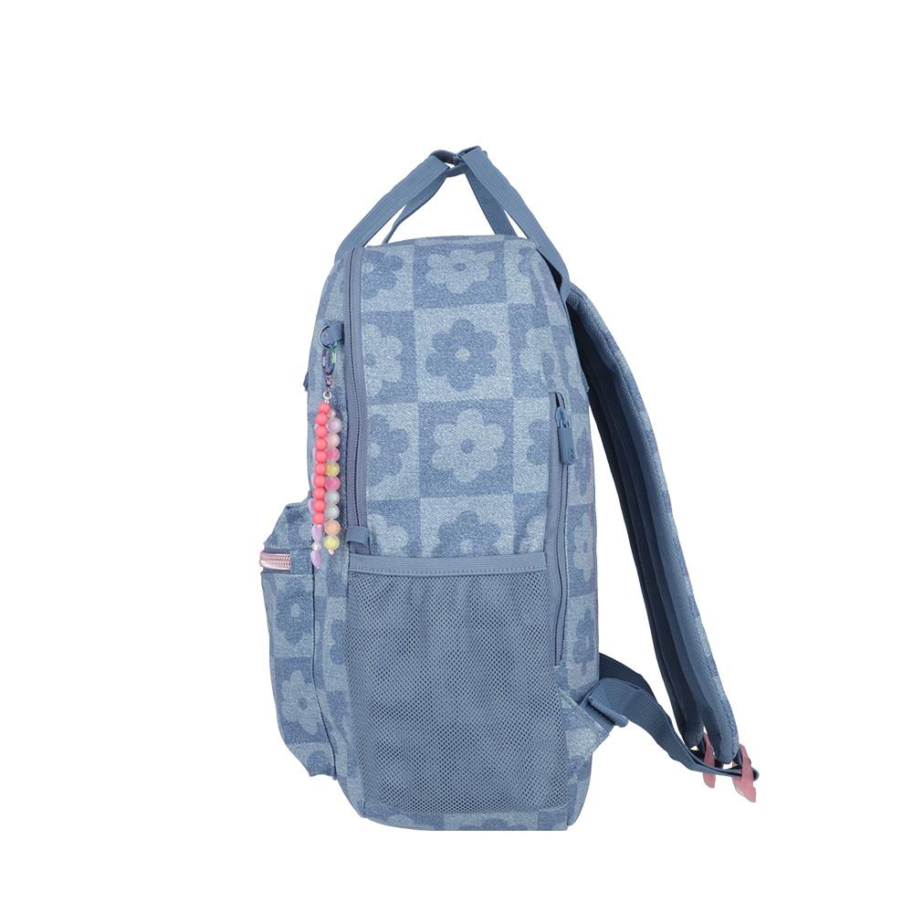 Foto 6 pulgar | Mochila Xtrem Leia 4xt Demin Flowers Azul