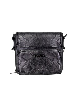 Foto 4 | Bandolera Crossbody Damier Boroni Negro Con Correa Ajustable.