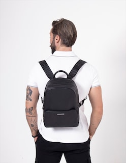 Foto 2 | Mochila Backpack Boroni Negro Con Correas Ajustables