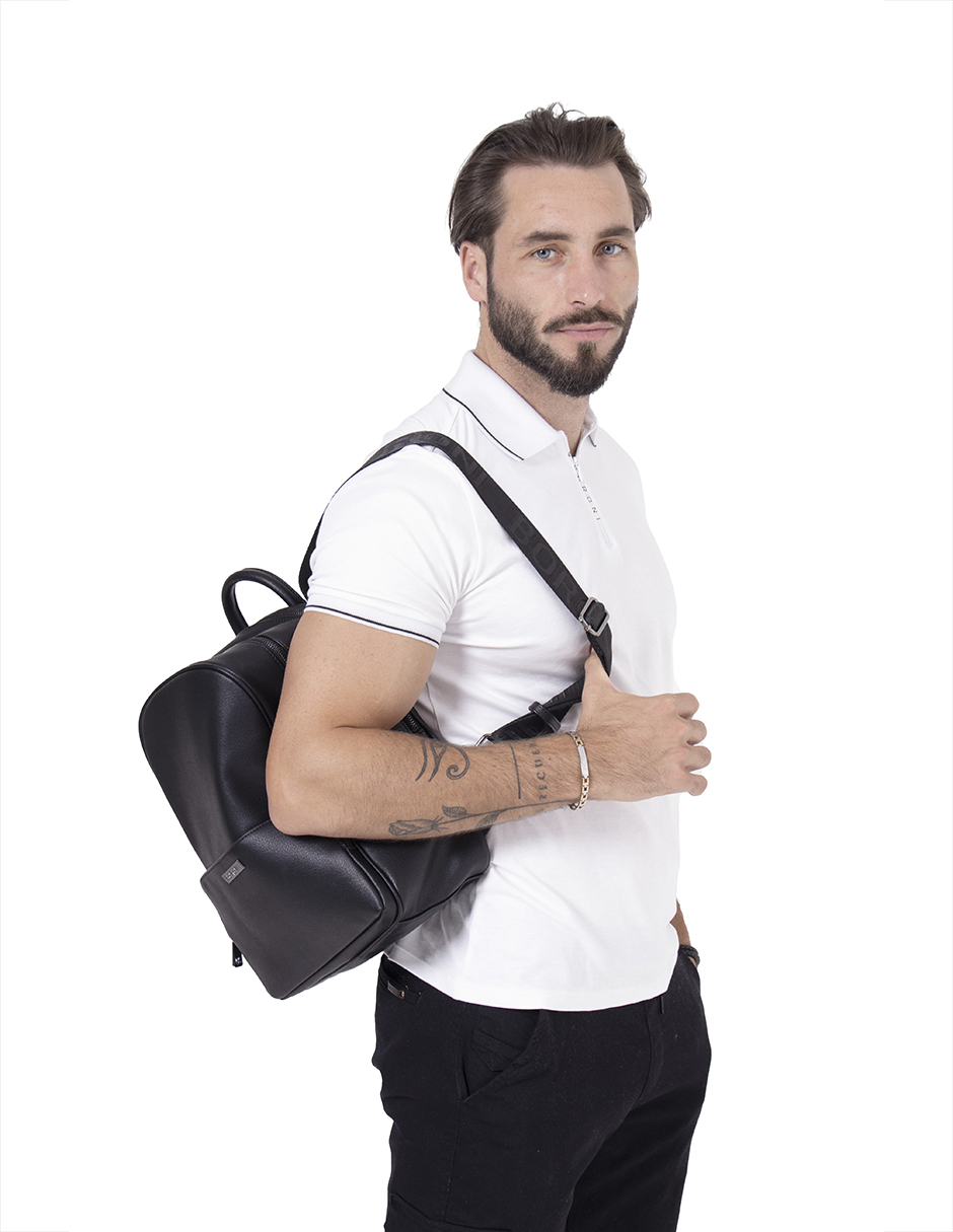 Foto 3 | Mochila  Backpack  Boroni Negro Con Correas Ajustables