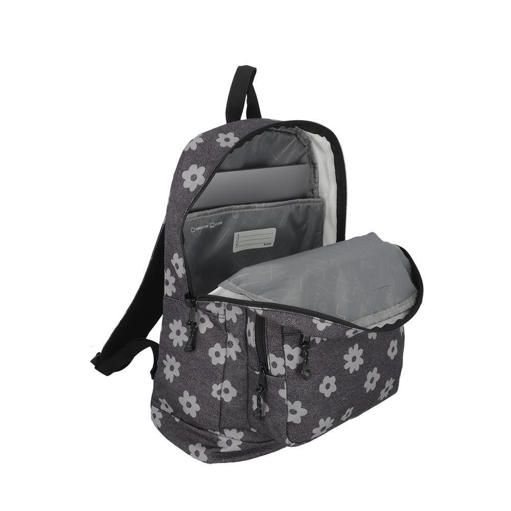 Foto 5 pulgar | Mochila Xtrem Vito 4xt Demin Flowers Gris