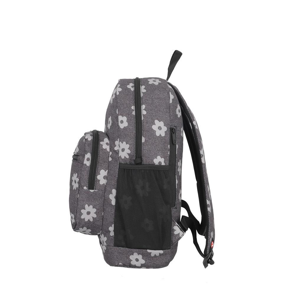 Foto 6 pulgar | Mochila Xtrem Vito 4xt Demin Flowers Gris