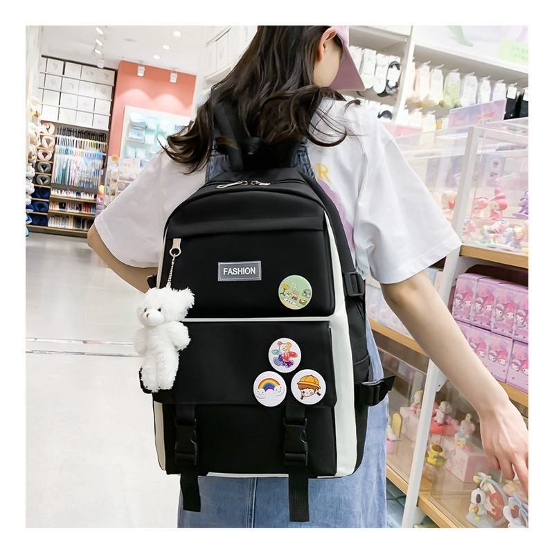 Foto 5 pulgar | Mochila Fashion campus High School de Alta Capacidad 4 Unidades - Venta Internacional