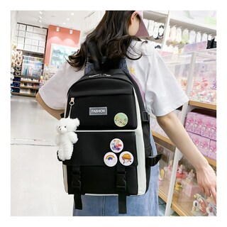 Foto 4 | Mochila Fashion campus High School de Alta Capacidad 4 Unidades - Venta Internacional