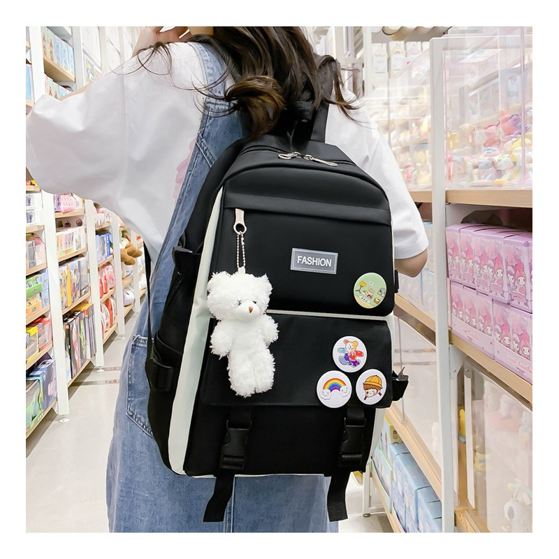 Foto 5 | Mochila Fashion campus High School de Alta Capacidad 4 Unidades - Venta Internacional