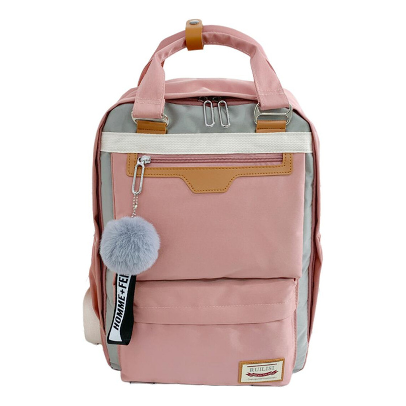 Foto 2 pulgar | Mochila Trend Versión Coreana Rosa Impermeable - Venta Internacional