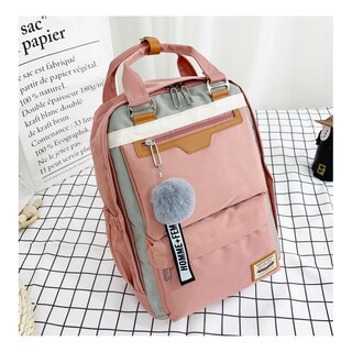 Foto 5 | Mochila Trend Versión Coreana Rosa Impermeable - Venta Internacional