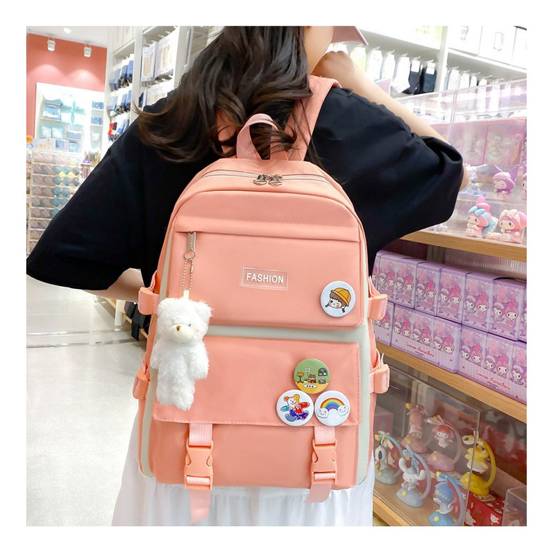 Foto 4 pulgar | Mochila Fashion Campus High School 4 Unidades - Venta Internacional