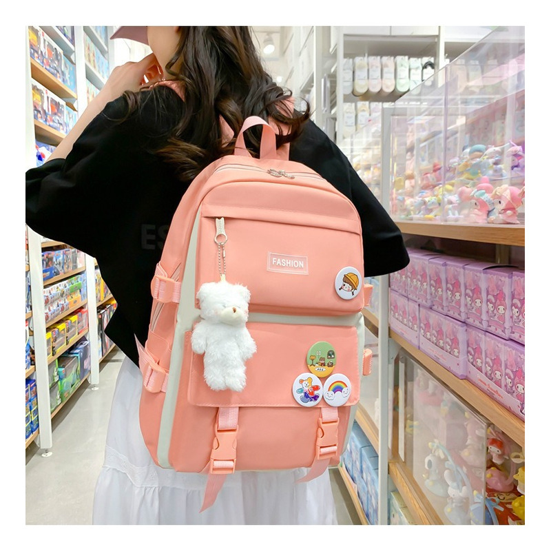 Foto 4 | Mochila Fashion Campus High School 4 Unidades - Venta Internacional